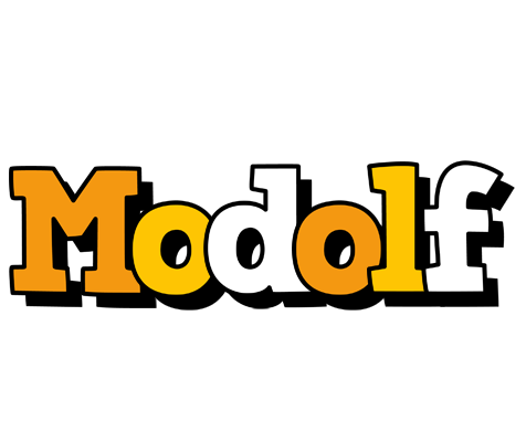 Modolf cartoon logo