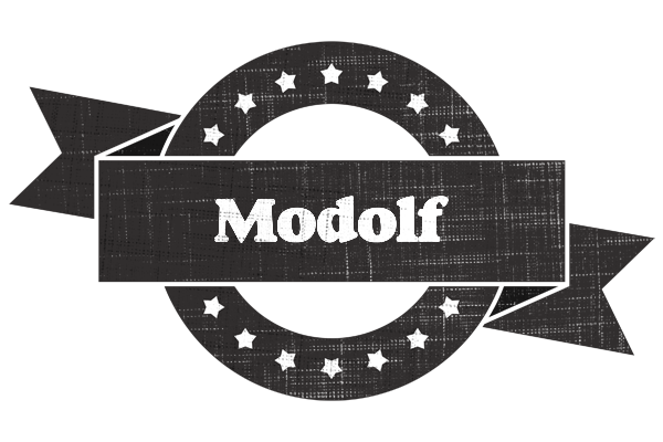 Modolf grunge logo