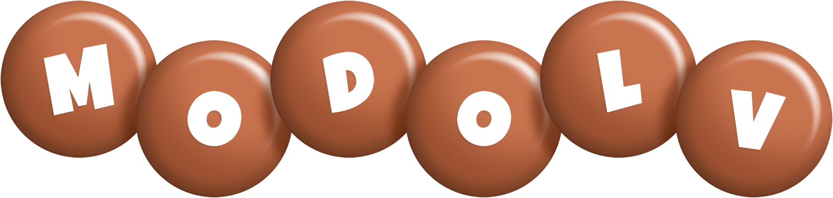 Modolv candy-brown logo