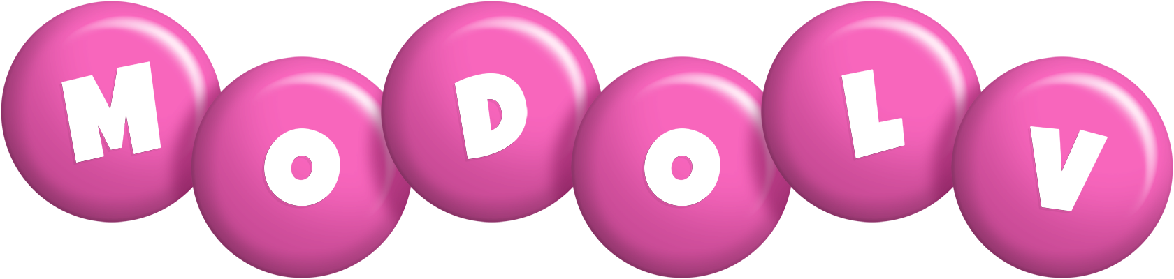 Modolv candy-pink logo