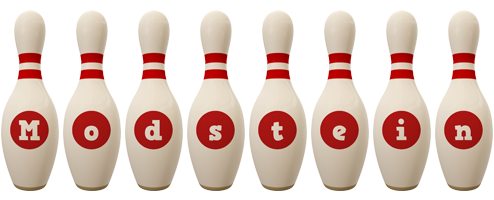 Modstein bowling-pin logo