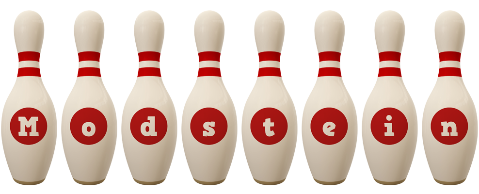Modstein bowling-pin logo