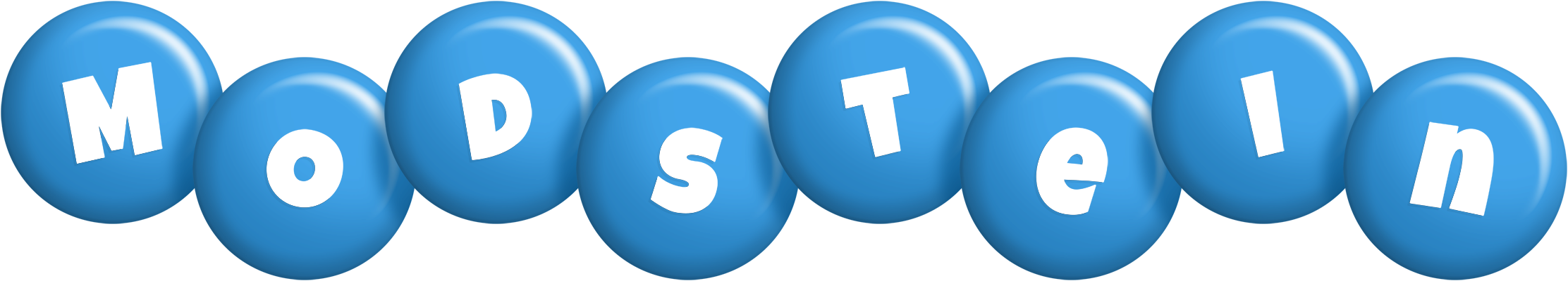 Modstein candy-blue logo