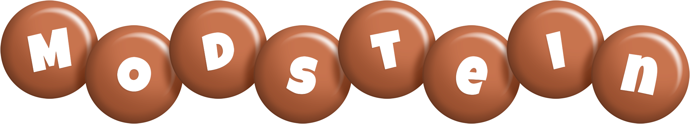 Modstein candy-brown logo