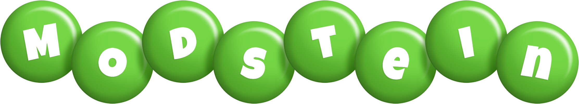 Modstein candy-green logo