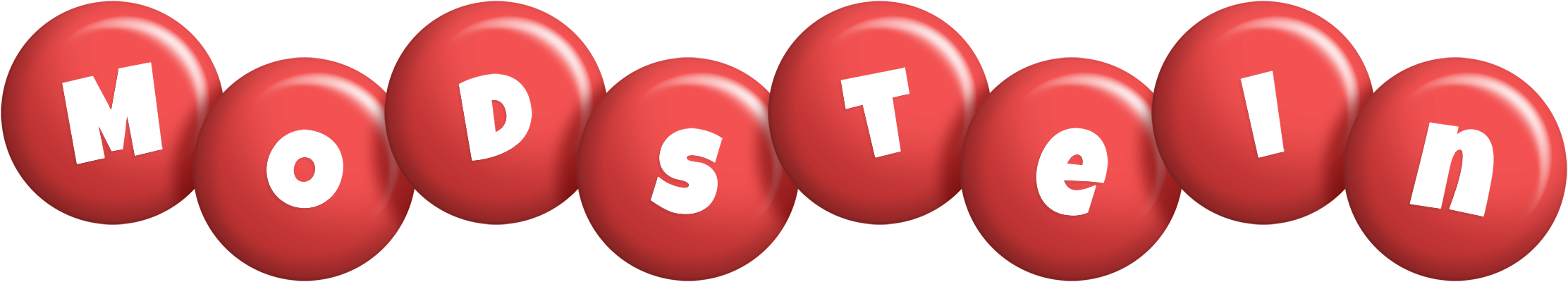 Modstein candy-red logo