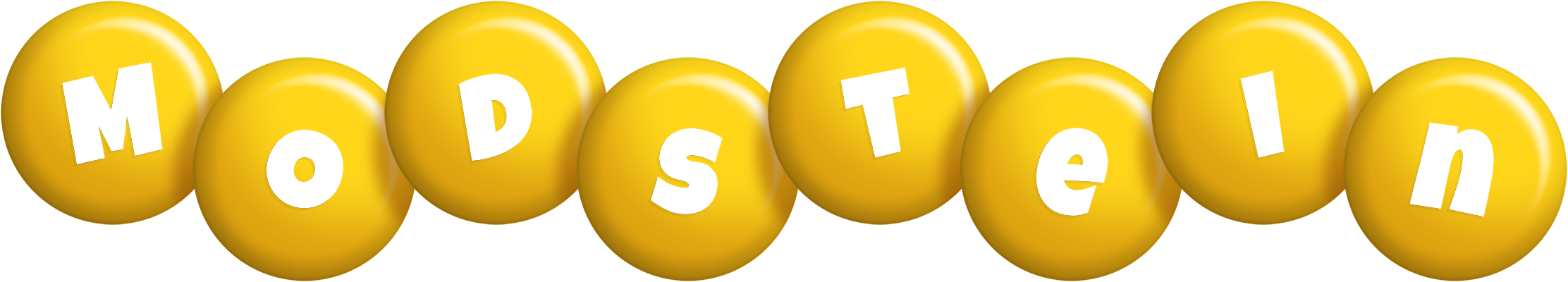 Modstein candy-yellow logo