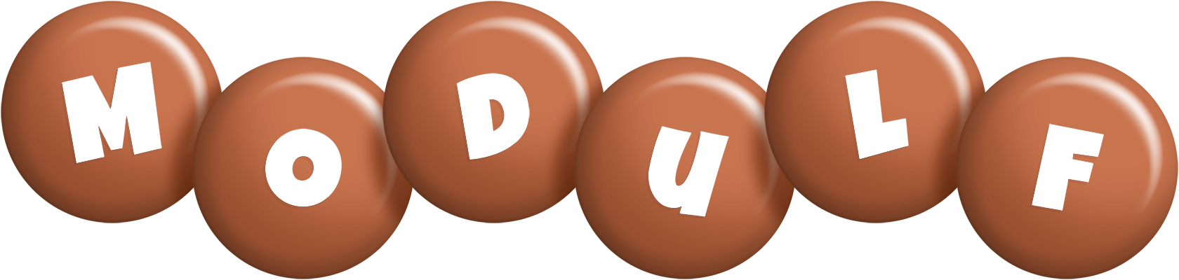 Modulf candy-brown logo
