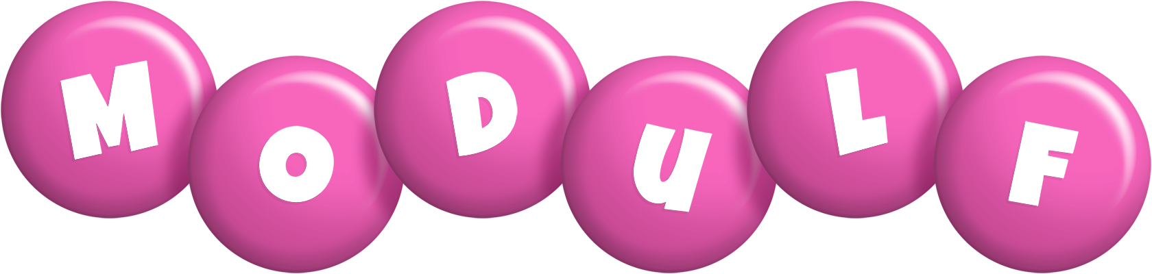 Modulf candy-pink logo
