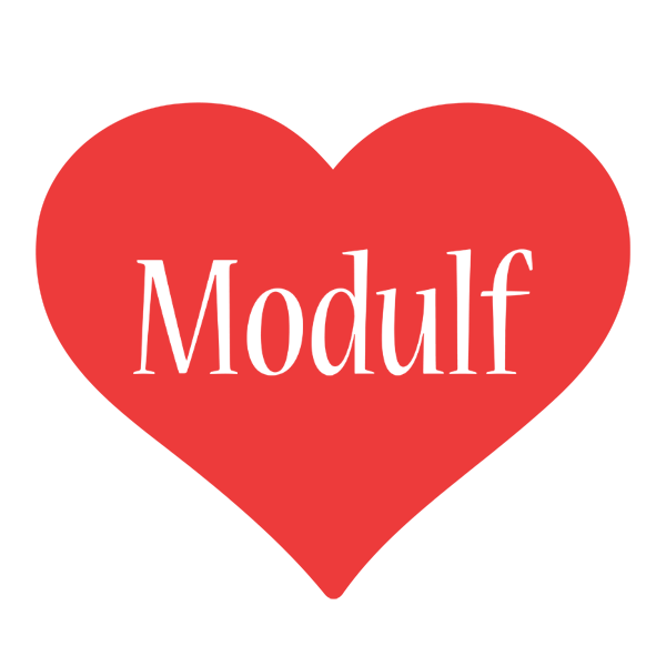 Modulf love logo