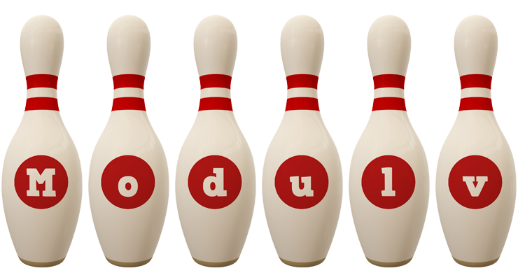 Modulv bowling-pin logo