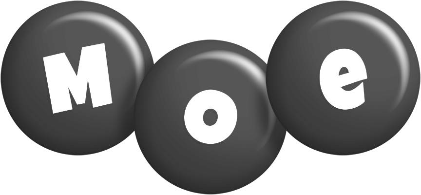 Moe candy-black logo