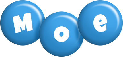 Moe candy-blue logo