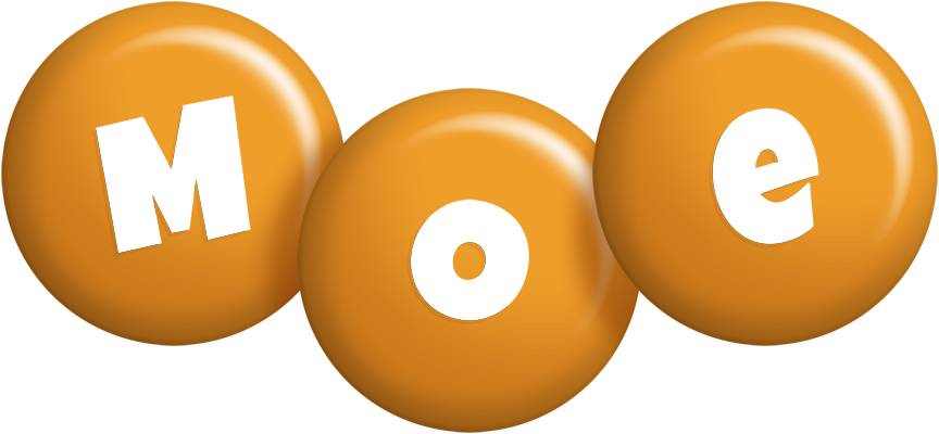 Moe candy-orange logo