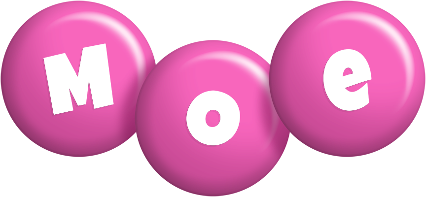 Moe candy-pink logo