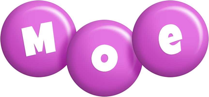 Moe candy-purple logo