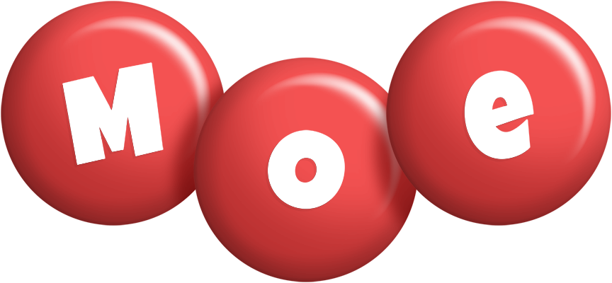 Moe candy-red logo