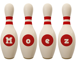 Moez bowling-pin logo