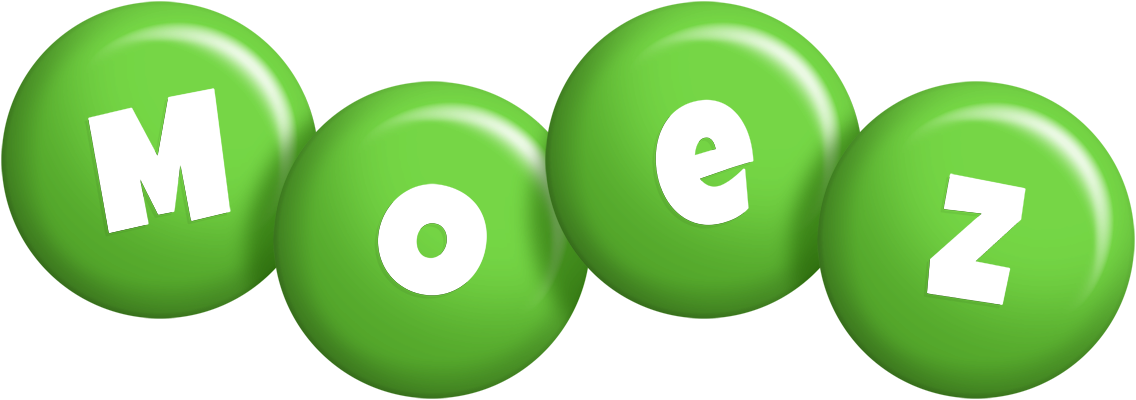 Moez candy-green logo