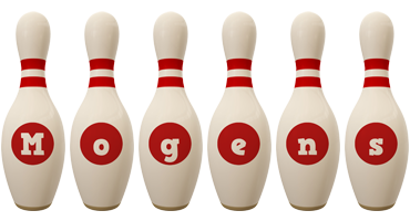 Mogens bowling-pin logo