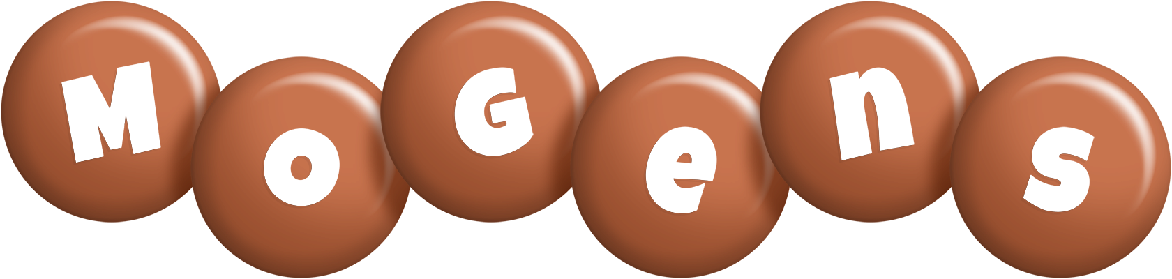 Mogens candy-brown logo