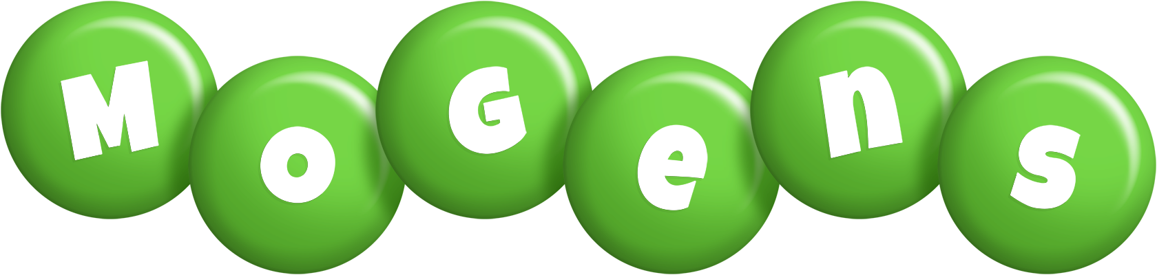 Mogens candy-green logo
