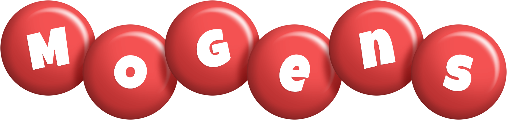 Mogens candy-red logo