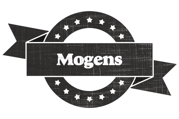 Mogens grunge logo