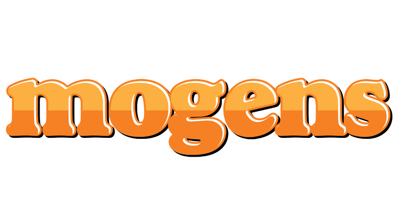 Mogens orange logo