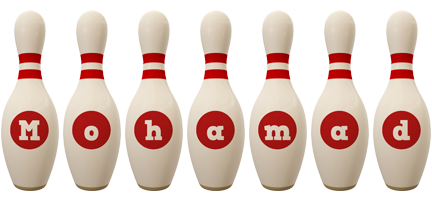 Mohamad bowling-pin logo