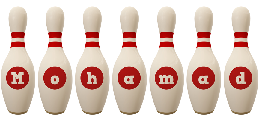 Mohamad bowling-pin logo