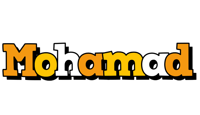 Mohamad cartoon logo