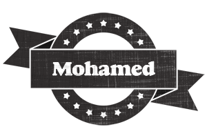 Mohamed grunge logo