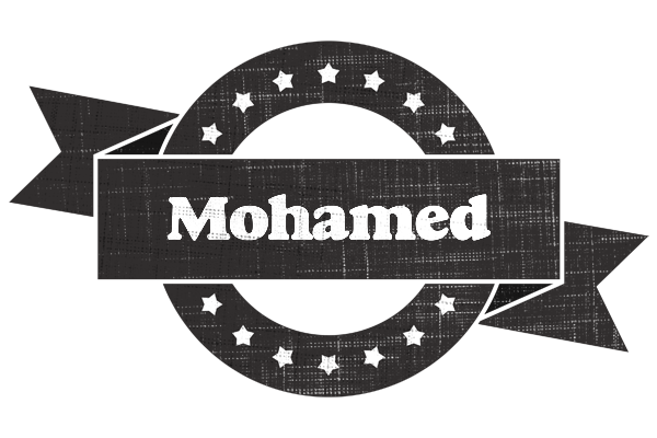 Mohamed grunge logo