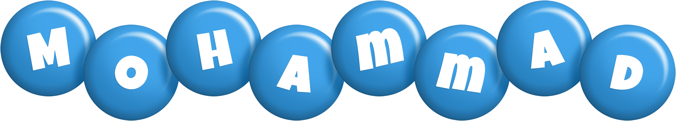 Mohammad candy-blue logo
