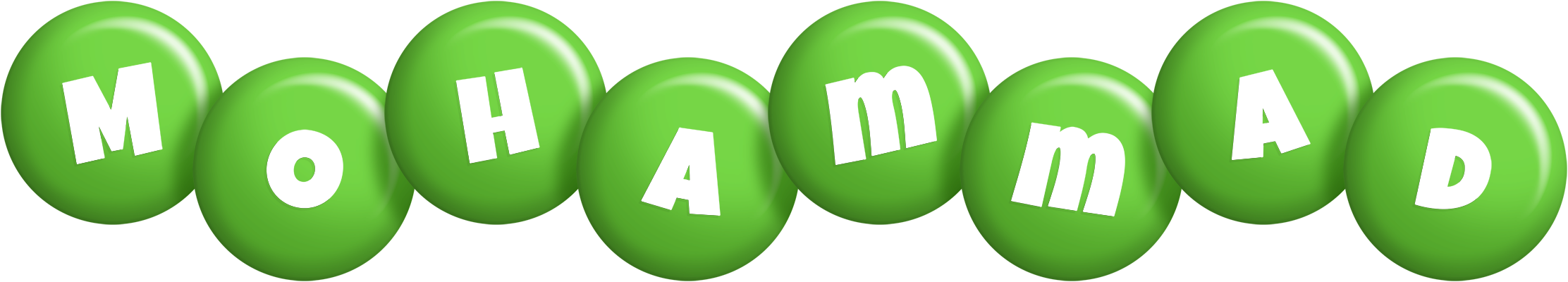 Mohammad candy-green logo