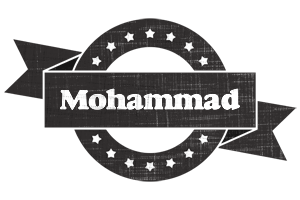 Mohammad grunge logo