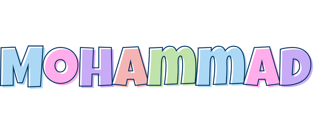 Mohammad pastel logo