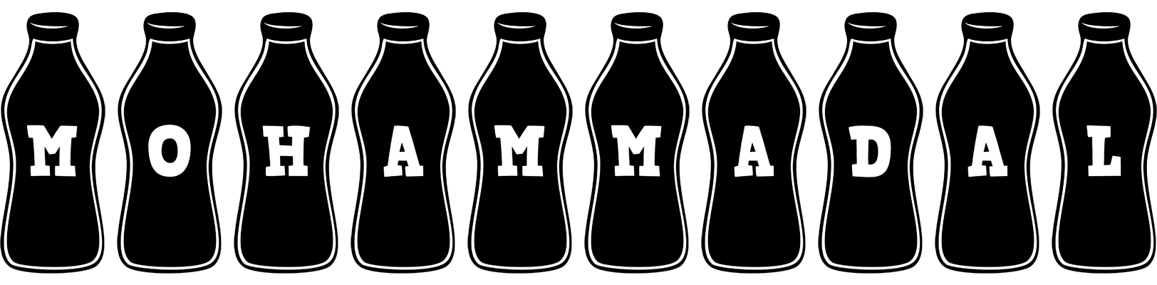 Mohammadal bottle logo