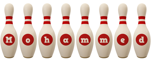 Mohammed bowling-pin logo