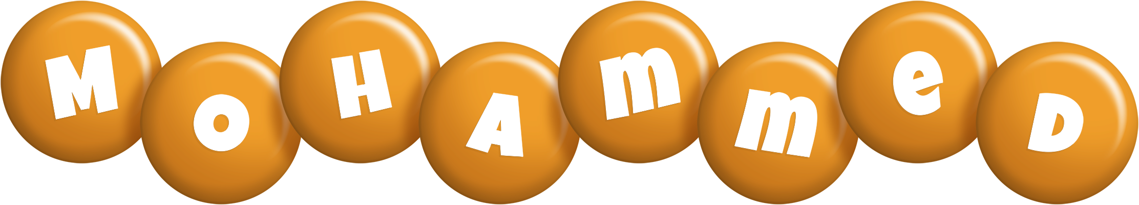 Mohammed candy-orange logo