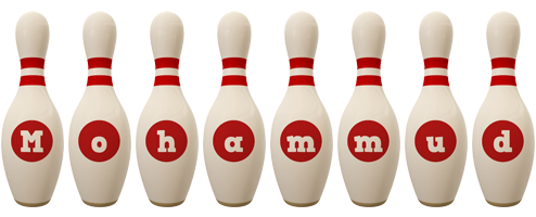 Mohammud bowling-pin logo