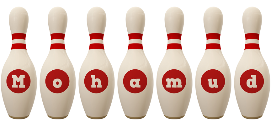 Mohamud bowling-pin logo