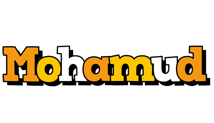 Mohamud cartoon logo