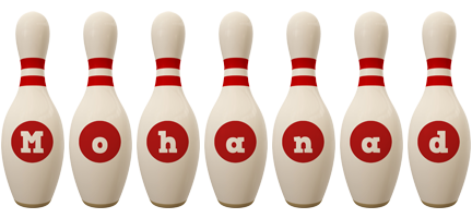 Mohanad bowling-pin logo