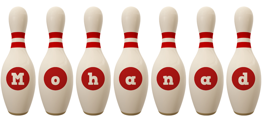Mohanad bowling-pin logo
