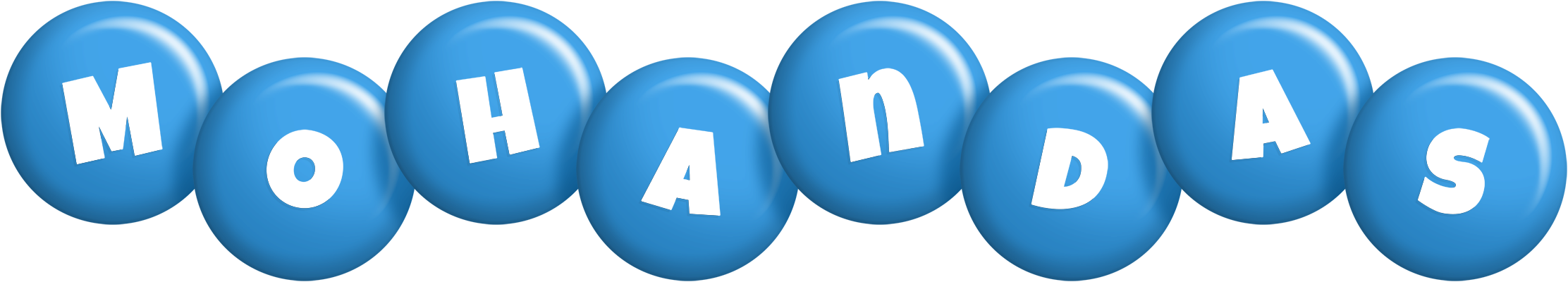 Mohandas candy-blue logo