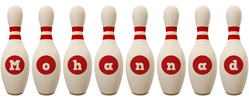 Mohannad bowling-pin logo