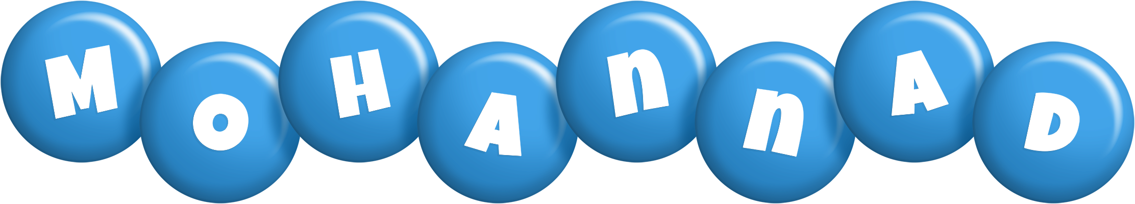 Mohannad candy-blue logo