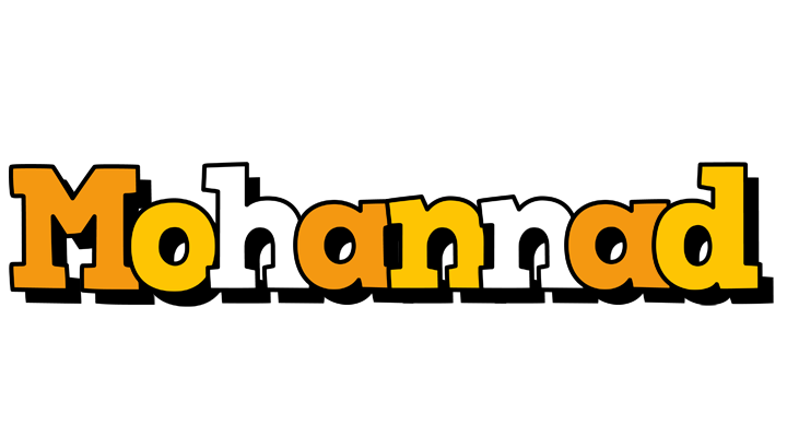 Mohannad cartoon logo
